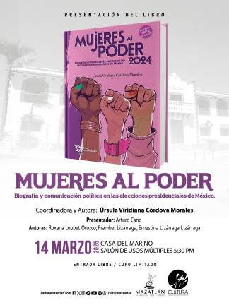 La presentación del libro será en el salón de usos múltiples, a las 17:30 horas.