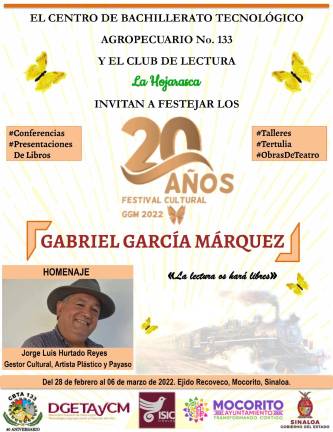 Jorge Luis Hurtado será reconocido en el festival.