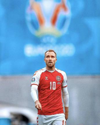 El futbolista de la selección danesa Christian Eriksen.