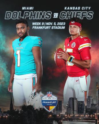 Dolphins y Chiefs jugarán en Frankfurt.