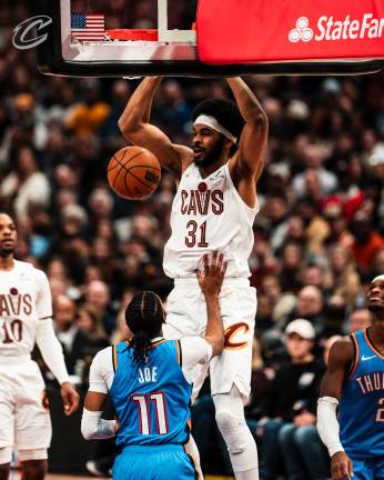 Jarrett Allen fue la figura del partido.
