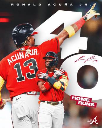 Ronald Acuña Jr. sigue haciendo historia.