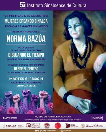El homenaje a Norma Bazúa será este 6 de mayo.