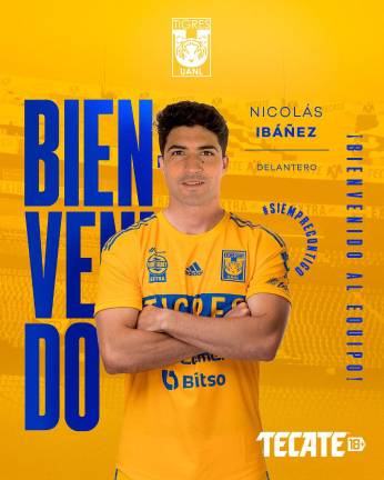 Tigres da la bienvenida a Nico Ibáñez.