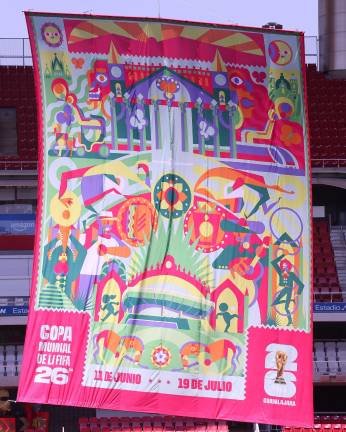 El póster es una celebración visual de la cultura, la tradición y el dinamismo que caracterizan a Guadalajara.