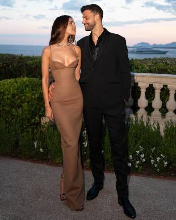 Eiza González y Grigor Dimitrov.