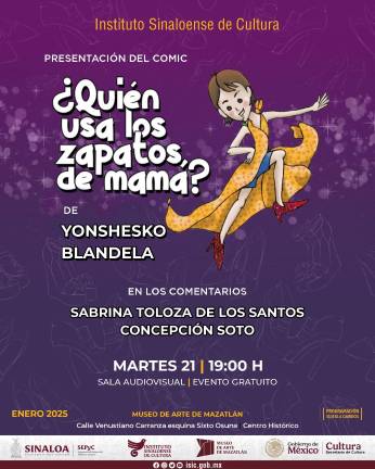 La presentación se llevará a cabo en el Museo de Arte de Mazatlán.