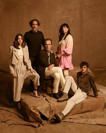 Elenco de la película Bardo, que está nominada al premio a la Mejor película internacional, en los Oscar.