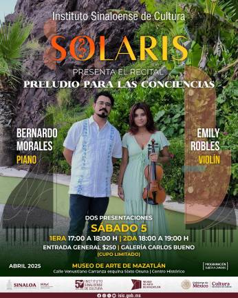 Solaris presentará ‘Preludio para las conciencias’.