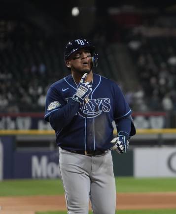 Isaac Paredes llega a cuatro jonrones en la campaña.