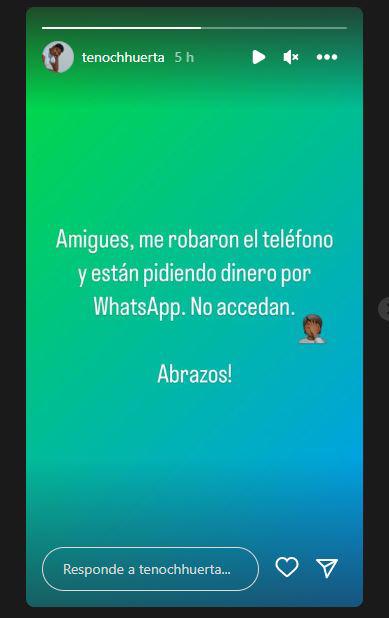 $!Denuncia el actor Tenoch Huerta robo de su celular y teme por extorsiones