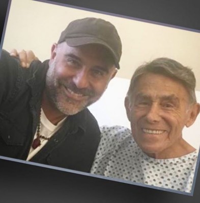éctor Suárez Gomís y su padre Héctor Suárez.