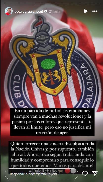 $!Técnico de Chivas se disculpa tras su expulsión en el duelo ante León