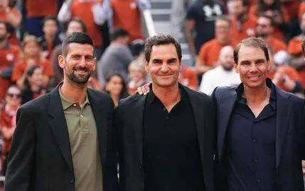 Novak Djokovic, Roger Federer y Rafael Nadal.