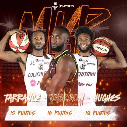 Marcus Terrance, Michael Jackson y Jhonny Hughes lograron la mitad de puntos de Caballeros el sábado.