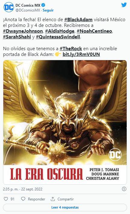 $!Dwayne Johnson y el elenco de ‘Black Adam’ visitarán la Ciudad de México
