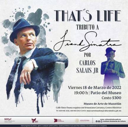 El tributo se llevará a cabo en el Museo de Arte de Mazatlán.