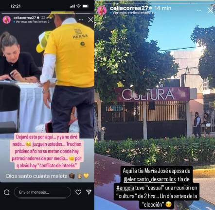 Celia Correa manifestó su inconformidad a través de Instagram.