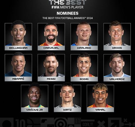 Los 11 jugadores nominados.