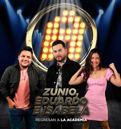 Regresan Zunio, Eduardo e Isabela a La Academia 2022; no hubo expulsado este domingo