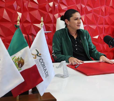 Ana Gabriela Guevara, titular de la Conade.