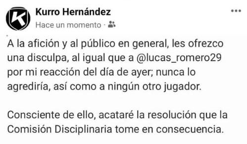 $!Se disculpa árbitro Fernando Hernández tras rodillazo