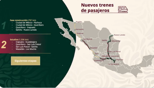 Proyecto de construcción de trenes de pasajeros del Gobierno de México.