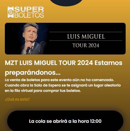 Luis Miguel en Mazatlán: este lunes 18 inicia la venta general de boletos