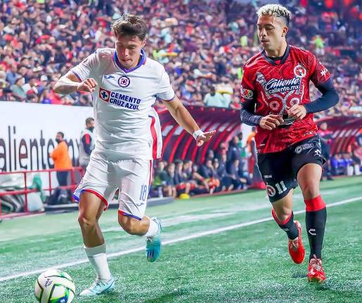 Cruz Azul y Xolos se reparten puntos.