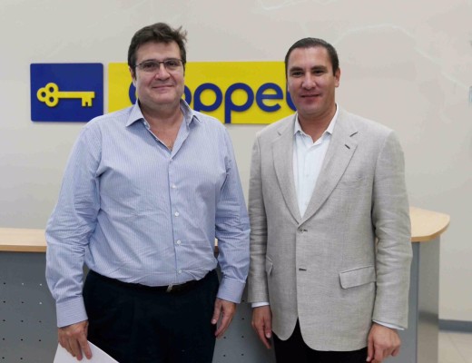 Agustín Coppel Luken con Rafael Moreno Valle. 7 de septiembre de 2016.