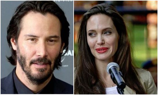 Keanu Reeves y Angelina Jolie.