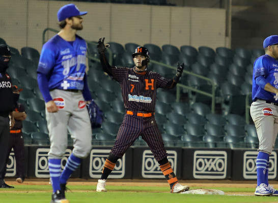 Flores Carrillo y Peguero guían el triunfo de Naranjeros ante Yaquis