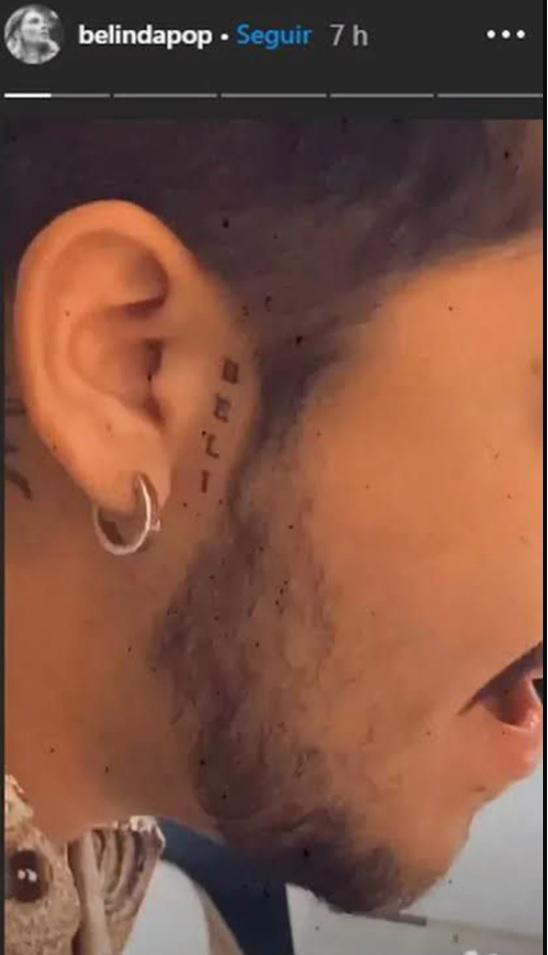 $!Presume Belinda el nuevo tatuaje de Christian Nodal en su honor
