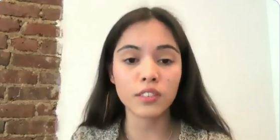 Xiye Bastia durante su participación en la cumbre.