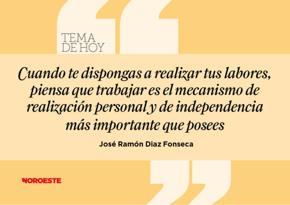 Tema de hoy: El trabajo inyecta vitalidad