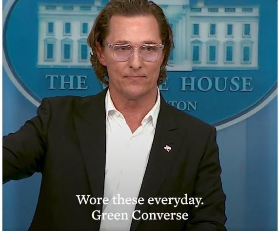 Matthew McConaughey habla en la Casa Blanca sobre los niños víctimas del tiroteo