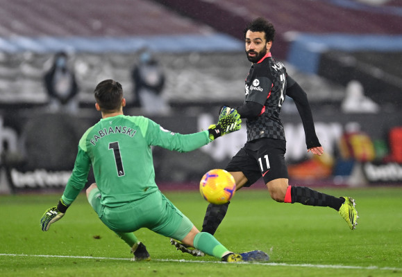 Mohamed Salah fue la figura del Liverpool en el juego. Foto: Twitter @LFC