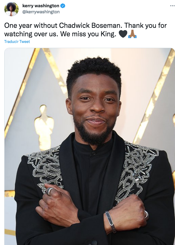$!Rinden homenaje a Chadwick Boseman a un año de su muerte