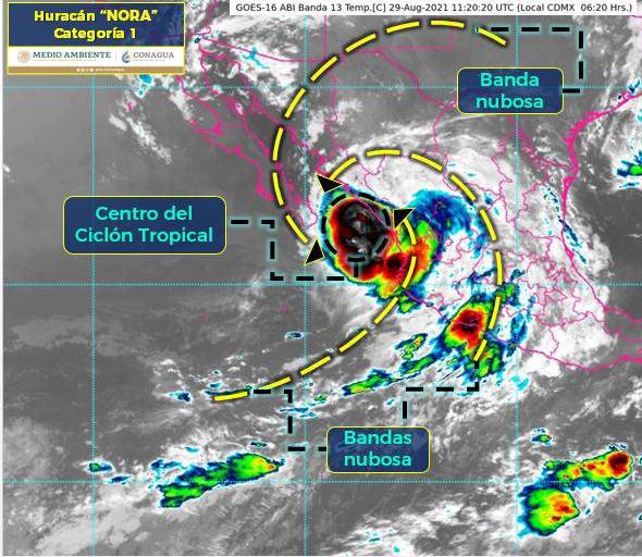 Advierten de lluvias torrenciales para Sinaloa este domingo a causa de ‘Nora’