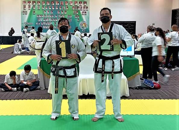 Érick Yessiel Hernández destacó con sus dos preseas doradas.