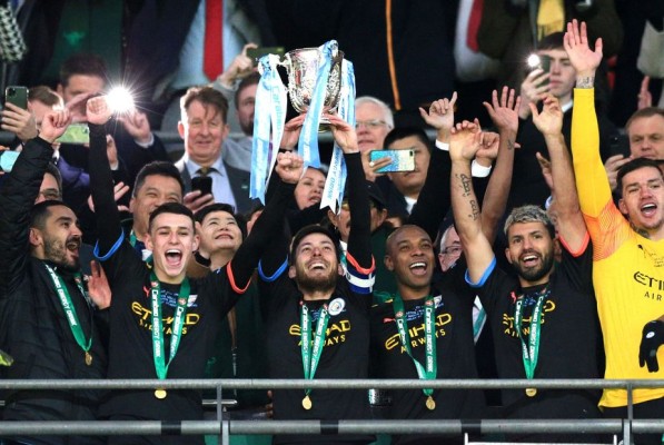 El Manchester City celebra su título. (Foto: Cortesía Premier League)