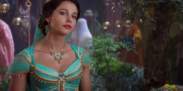 Naomi Scott como Jasmine en Aldaddin.
