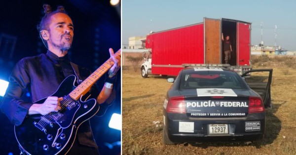Policía halla el camión de Café Tacvba totalmente vacío en una zona en poder de huachicoleros