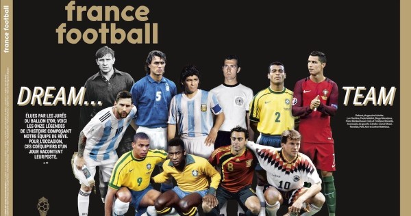 Ciento cuarenta periodistas de todo el mundo votaron para conformar el equipo. (Twitter @francefootball)