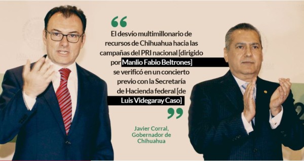 Duarte trae en la bolsa varios de los nombres de Lozoya. Videgaray, para empezar. Agrega a Beltrones
