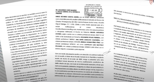 Demanda interpuesta por Emilio Lozoya Austin.