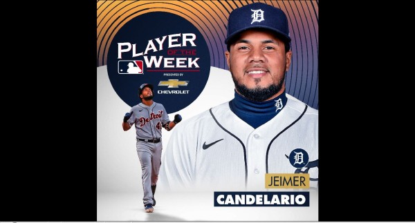 Jeimer Candelario tuvo una semana para el recuerdo con los Tigres de Detroit