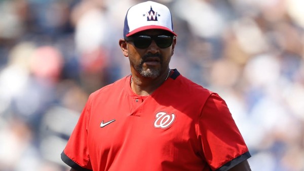 Dave Martínez, mánager de Nacionales de Washington.