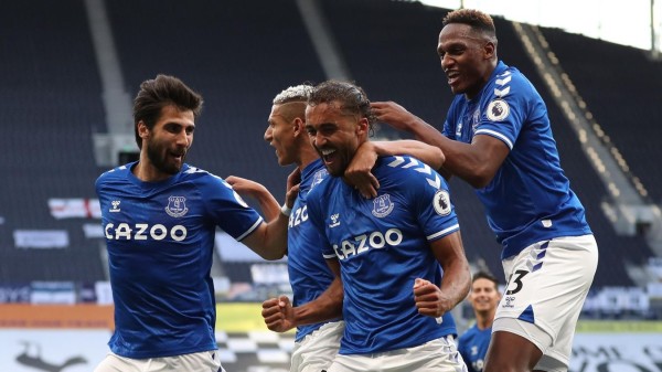 El Everton vence 1-0 al Tottenham Hotspur. Fotos: Cortesía Premier League