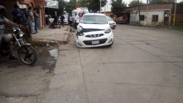 Un joven sale herido en un choque en el sector sur de Culiacán